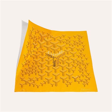 yellow goyard scarf|maison Goyard scarf no 1.